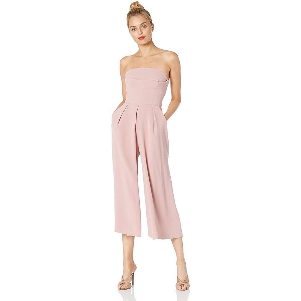 C/MEO Collective Pink Strapless Jumpsuit